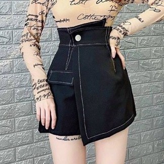Chân váy quần ngắn chất vải kaki phối kiểu viền nổi có 2 Size S M | BigBuy360 - bigbuy360.vn