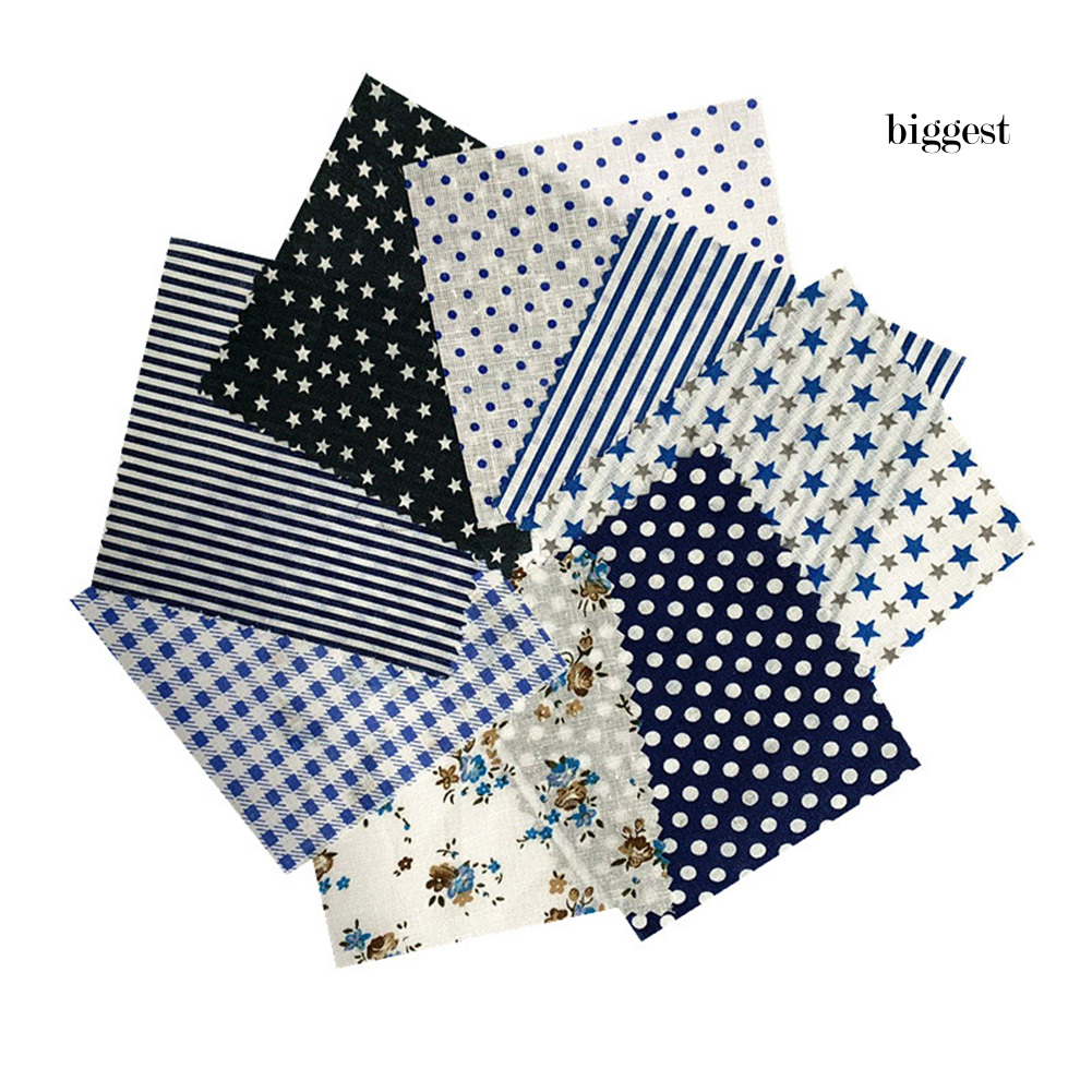 8 Mảnh Vải Cotton Họa Tiết Ngôi Sao Kích Thước 50x50cm