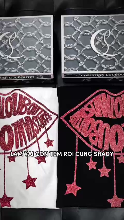 Áo Phông Nam Louboutin Hình Đôi Môi Kim Tuyến Siêu HotTrend 2023  - Áo Thun Nam Nữ Louboutin Chất Liệu Cotton | BigBuy360 - bigbuy360.vn