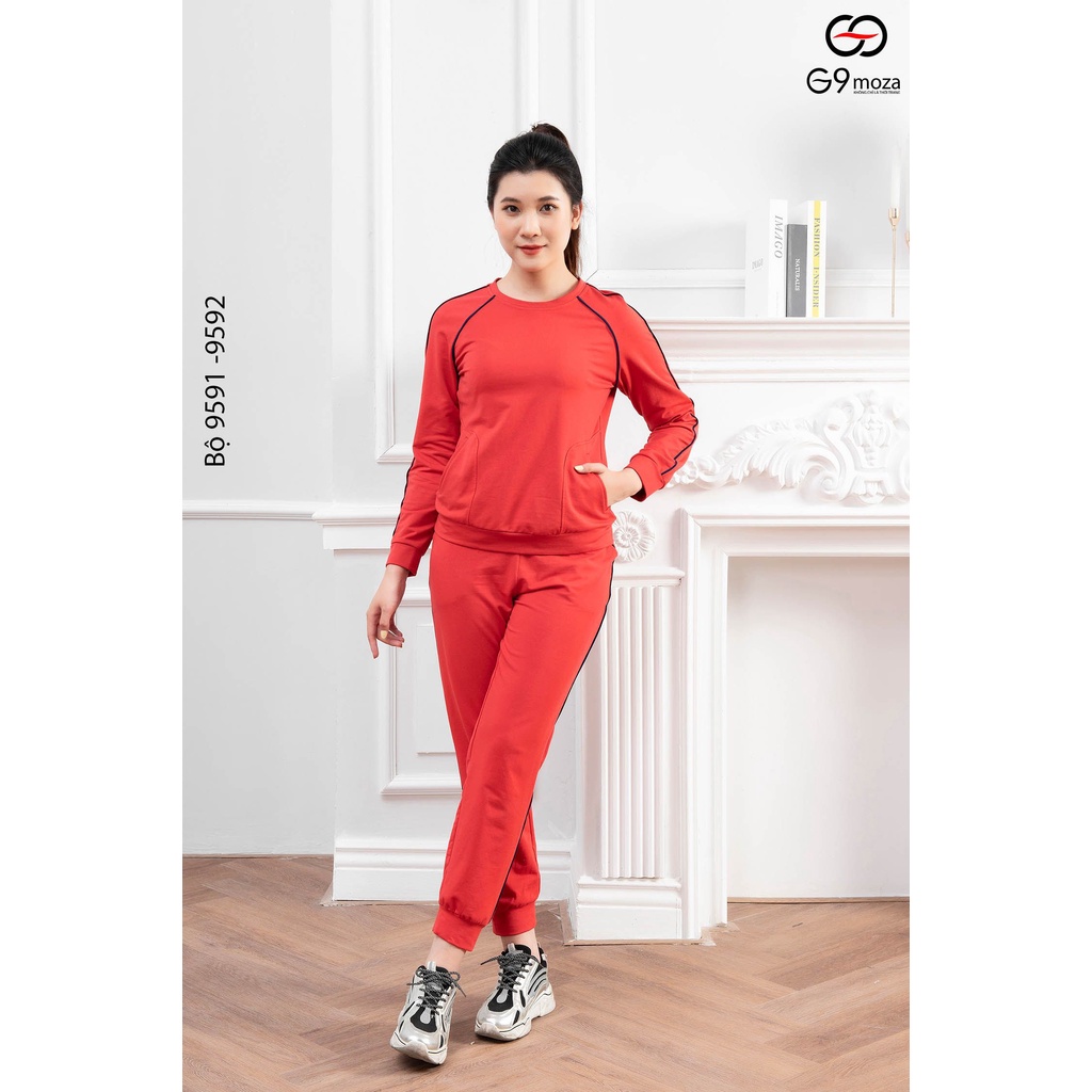 Bộ đồ cotton G9moza 9591-9592 chất nỉ da cá