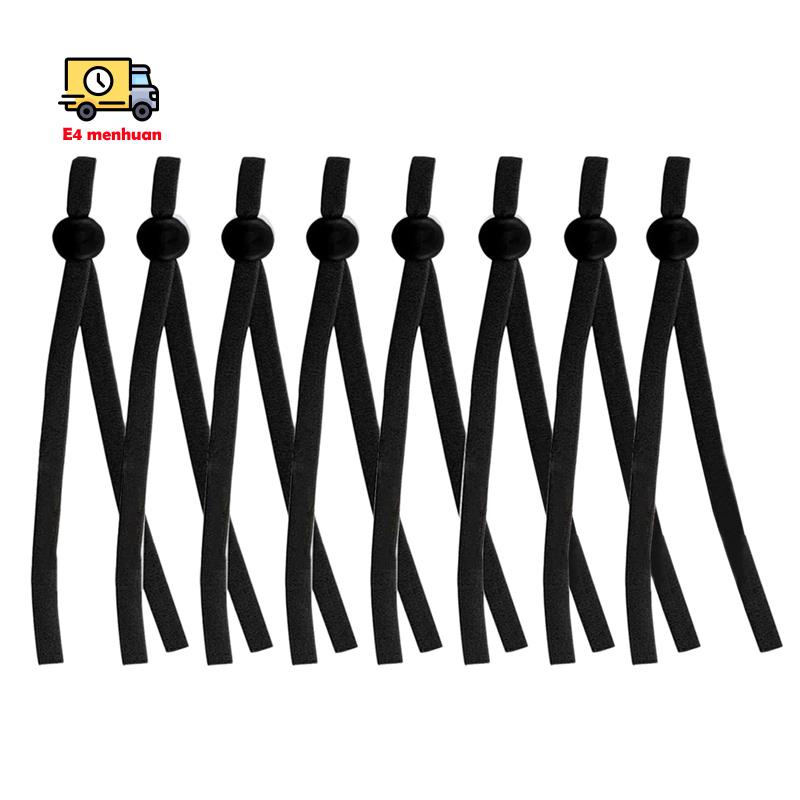 Set 100 dây thun co giãn có khóa điều chỉnh dùng để làm khẩu trang DIY