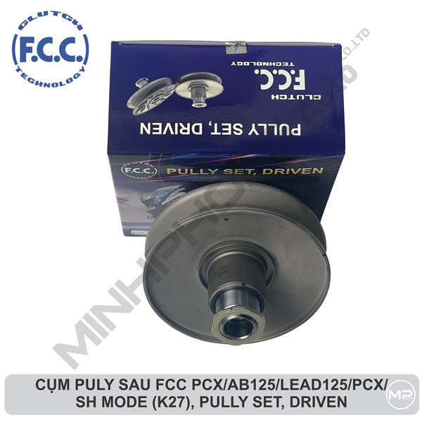Cụm puly nồi sau Fcc chính hãng cho xe Pcx/Ab125/Lead125/Pcx/Sh Mode (K27), Pully Set, Driven