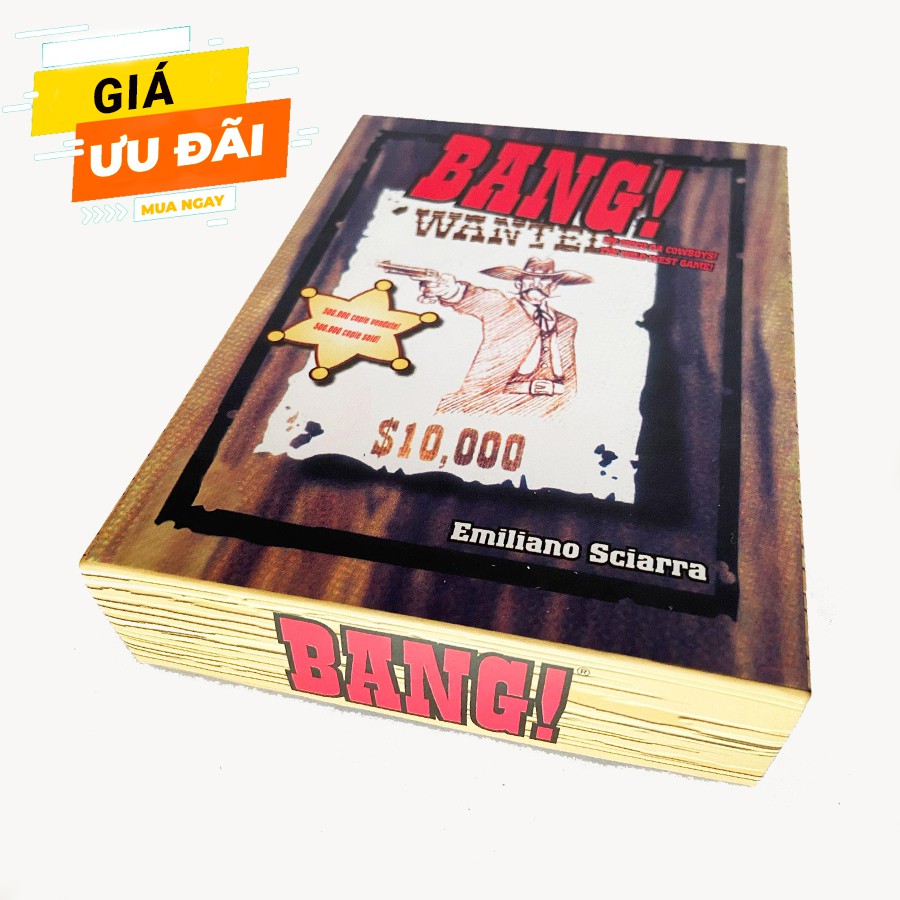 Trò chơi thẻ bài Bang Việt hóa - Board game bắn súng nhập vai nhân vật hấp dẫn, giá rẻ chơi cùng bạn bè