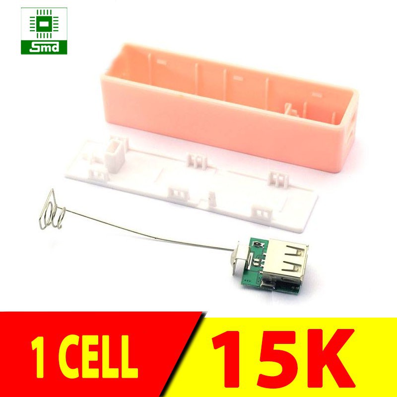 Box sạc dự phòng 1 cell vỏ nhựa (KHÔNG KÈM PIN)