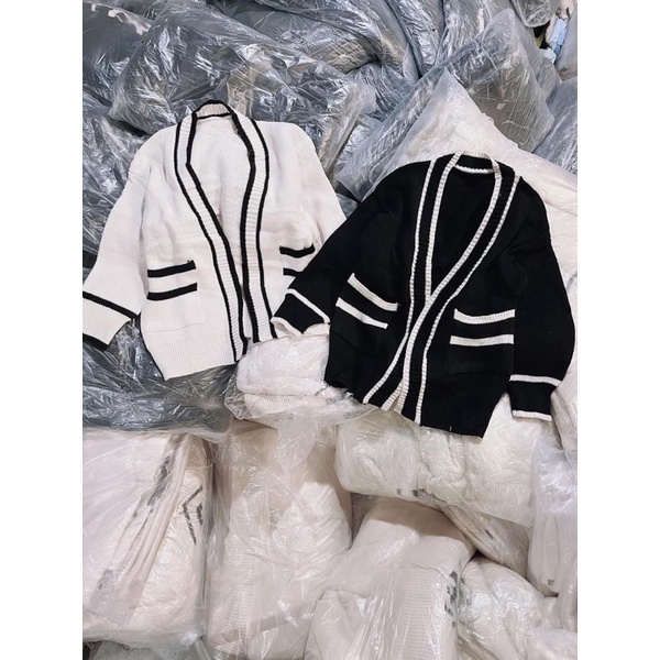 Áo len cadigan phối viền hàng Quảng Châu loại 1💥Free ship | BigBuy360 - bigbuy360.vn