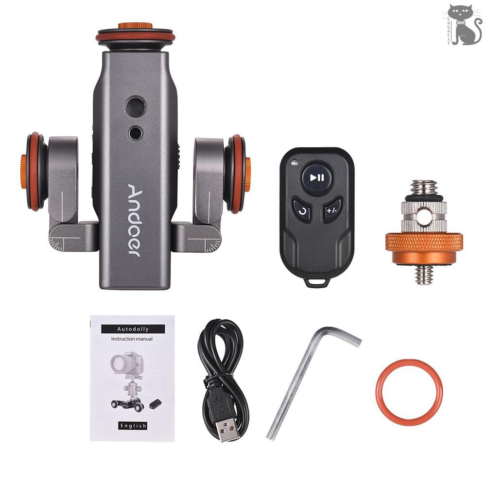 COD☆ Andoer L4 PRO Motorized Camera Video Dolly with Scale Indication Electric Track Slider Wireless