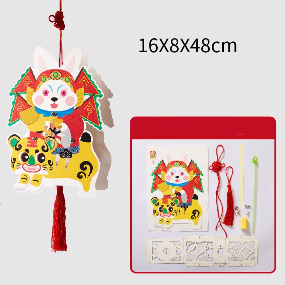 YIYU Lồng Đèn Kirin Hoạt Hình Trung Hoa Cổ Điển Thủ Công DIY