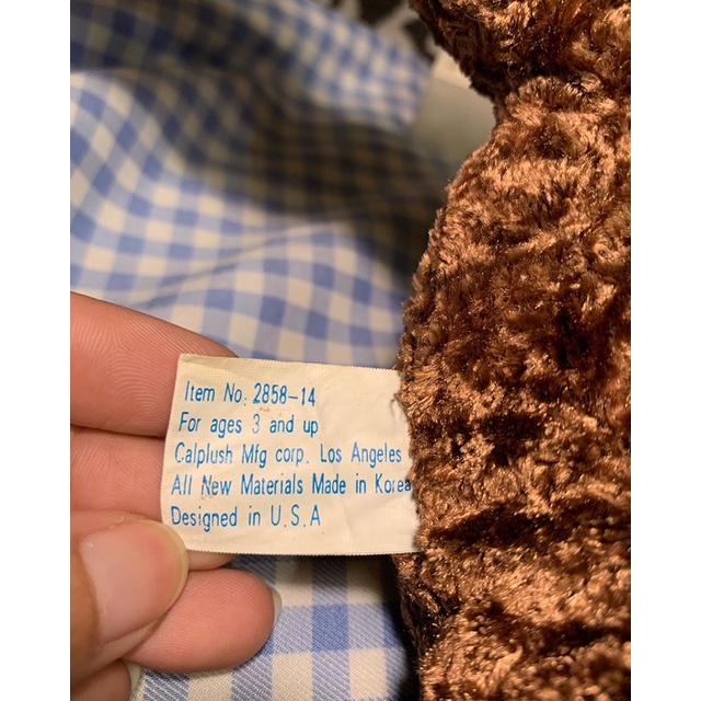 Gấu bông teddy bear vintage lính cứu hoả usa - thú nhồi bông đồ chơi dễ thương phong cách Âu mỹ