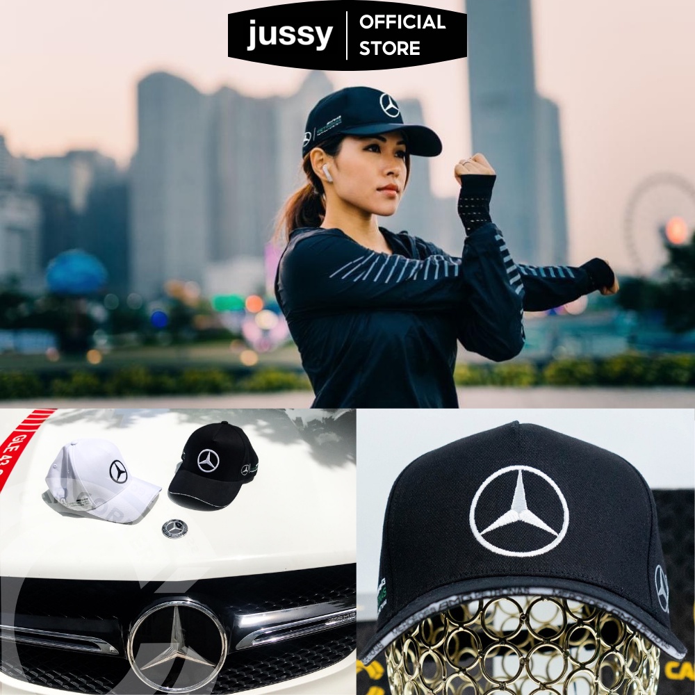 Nón Kết Mercedes, Mũ Lưỡi Trai Thể Thao Nam Nữ Thêu Logo Nổi Bật Chất Vải Kaki Cao Cấp
