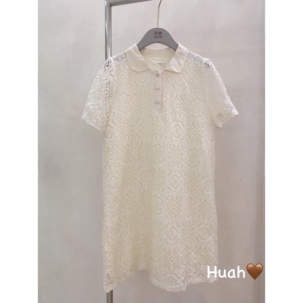 Váy xuông be ren 2 lớp