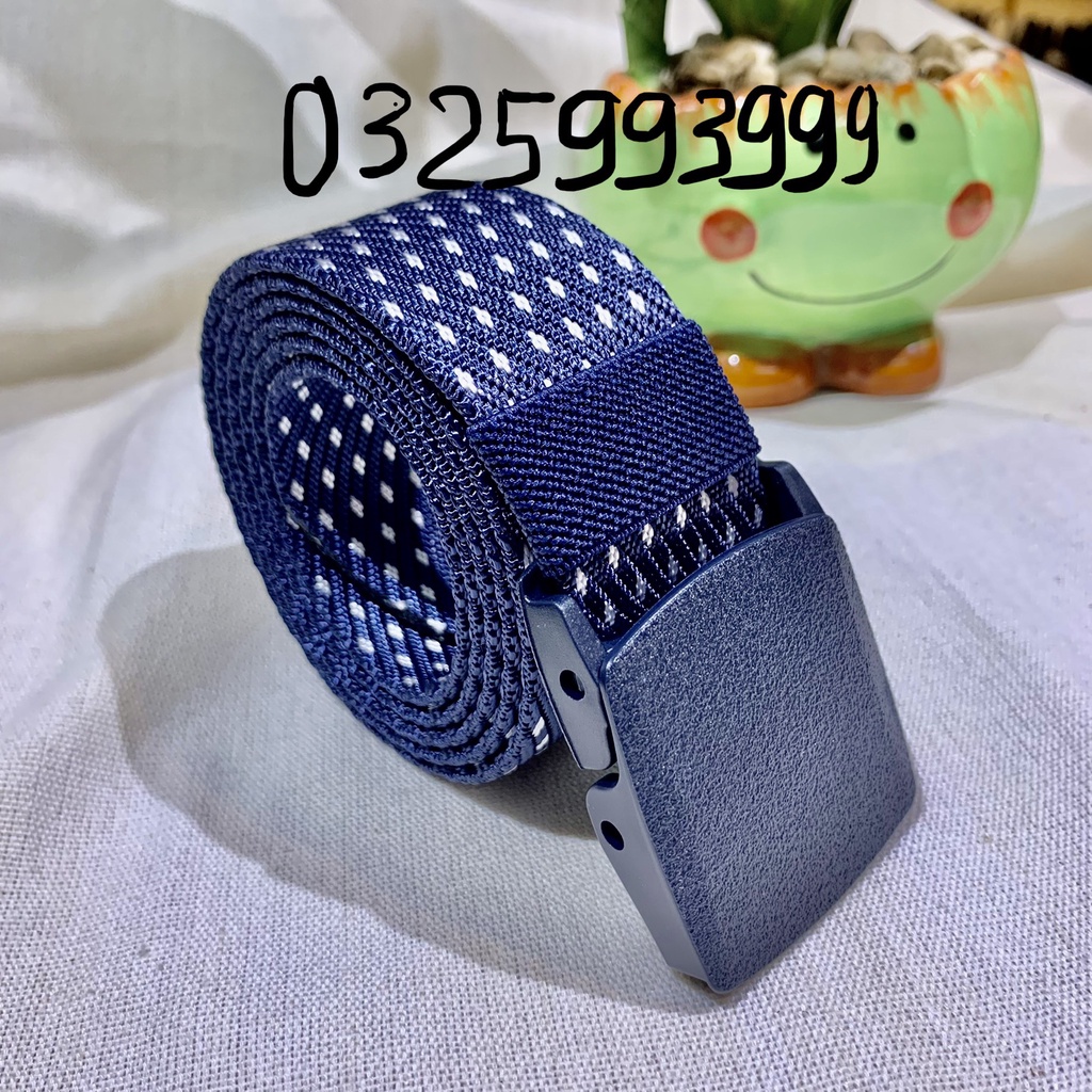 Thắt Lưng Nam – Chất Liệu Vải Dù Đầu Khóa Nhựa Trơn – Trẻ Trung Năng Động