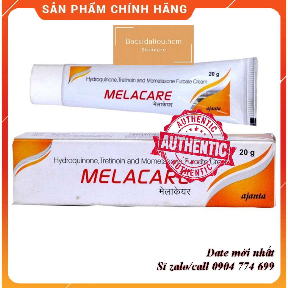 Melacare Ấn (20g) kem giảm nám, làm trắng sáng da, 2% - 4% Hydroquine &amp; 0.025% Tretinoin