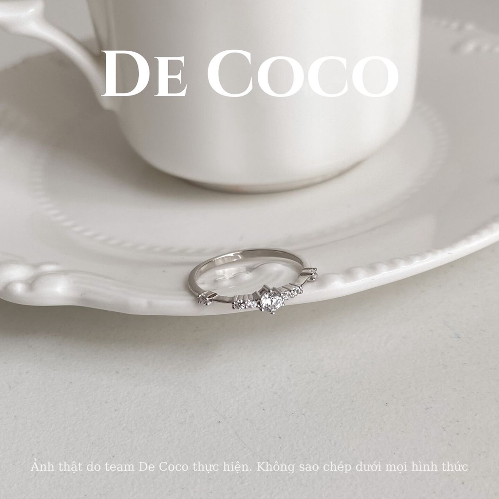 Nhẫn bạc nữ De Coco Middle