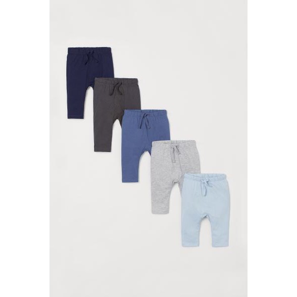 Set 5 quần thun dài bé trai sz từ 6-9m đến 2-3y