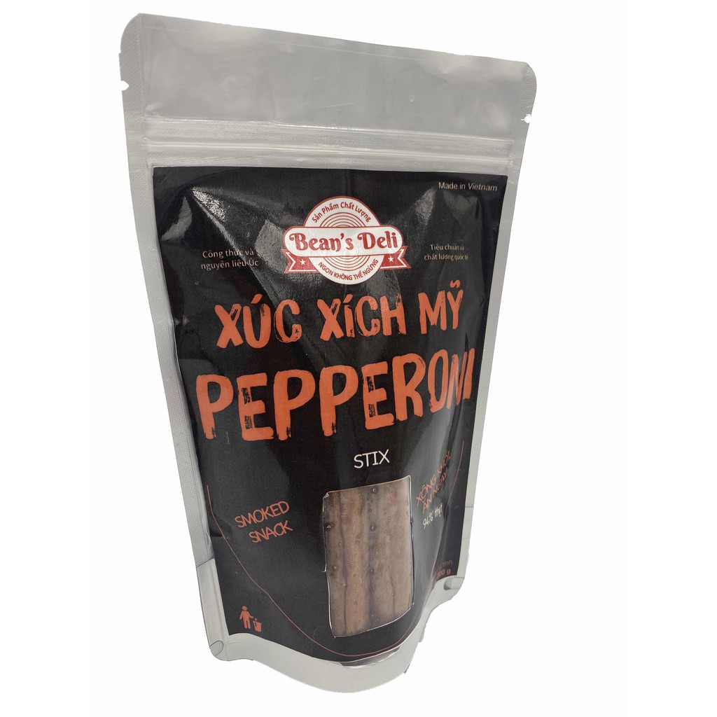 Xúc Xích Xông Khói Mỹ Pepperoni Ăn Liền 200g