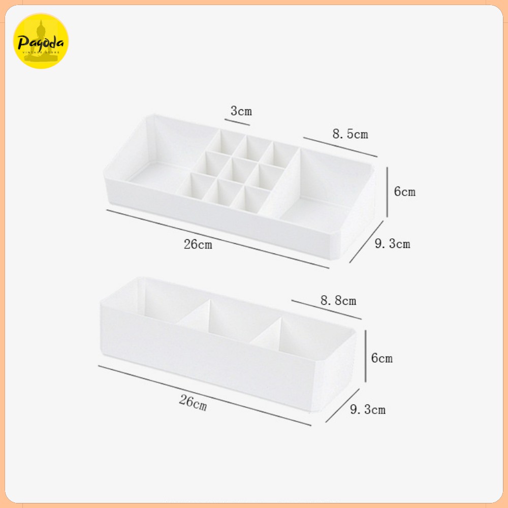 (SP mới) Hộp đựng mĩ phẩm 2 tầng lắp ghép tiện lợi =&gt; Follow shop nhận mã giảm giá