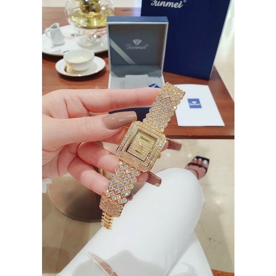 Đồng hồ nữ FUNMEI 28.28mm chính hãng máy Nhật Miyota đính đá swarovski chắc chắn full box thẻ bảo hành 12 tháng