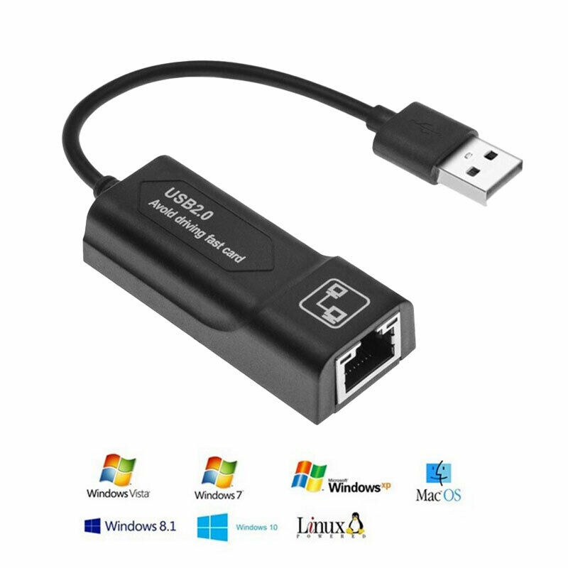 Cáp chuyển đổi USB 2.0 9700c sang LAN Internet sử dụng mạng tốc độ 10/100Mbps/.10/1000Mbps