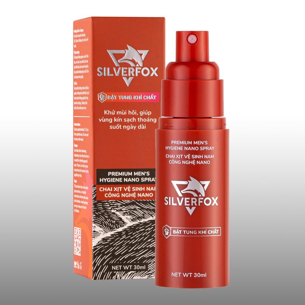 Dung dịch vệ sinh nam giới Silver Fox hương nước hoa cao cấp 30ml/ chai