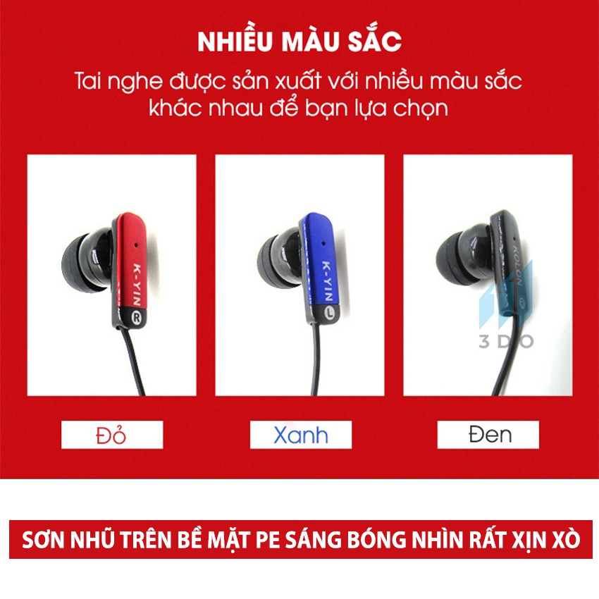 FREESHIP - Tai nghe nhét tai có dây 3DO có dây KY-325 chất âm Extra Bass dòng tai nghe Gaming