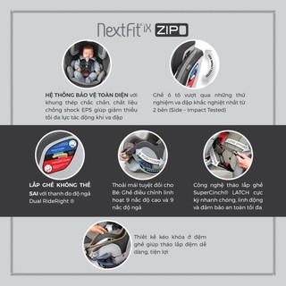 Ghế ngồi ô tô Chicco NextFit IX Zip