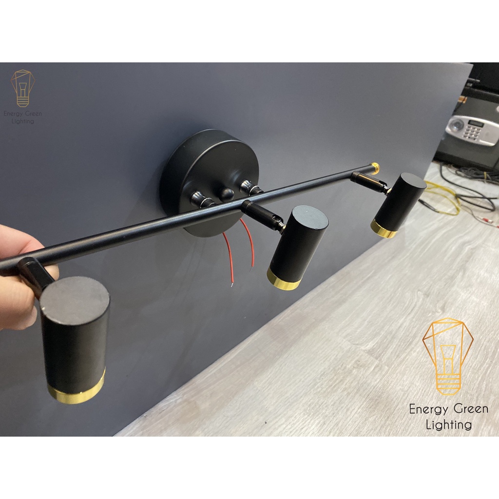 Đèn soi tranh - chiếu sáng  Energy Green Lighting 6028-3 15w - 3268-3 9w - Điều chỉnh được góc chiếu - Bảo Hành 12 Tháng