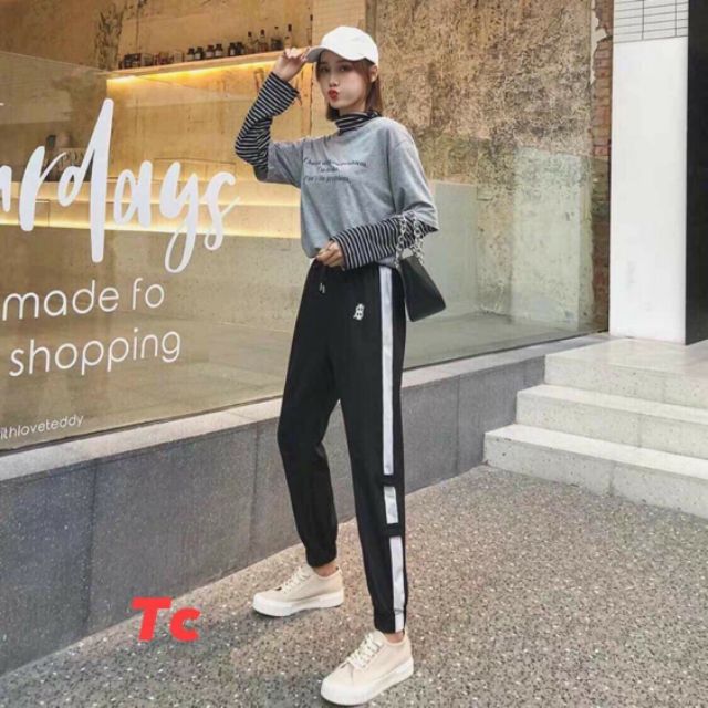 [Mã WARN10 giảm 10k đơn 99k] Quần jogger kaki phối sọc y8 phom 60kg | BigBuy360 - bigbuy360.vn