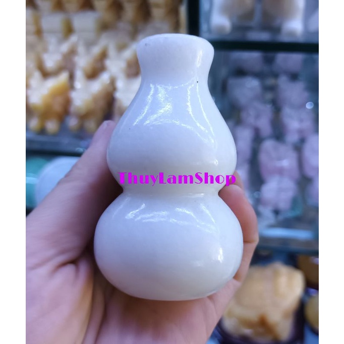 Bầu hồ lô đá phong thủy nhiều màu cầu sức khỏe, cầu may mắn