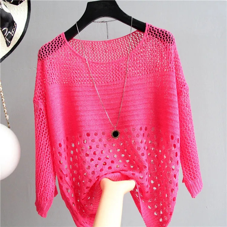 Áo Dệt Kim Dáng Rộng Thời Trang Mùa Hè C9355