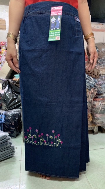 Váy chống nắng jean Hoạ Mi