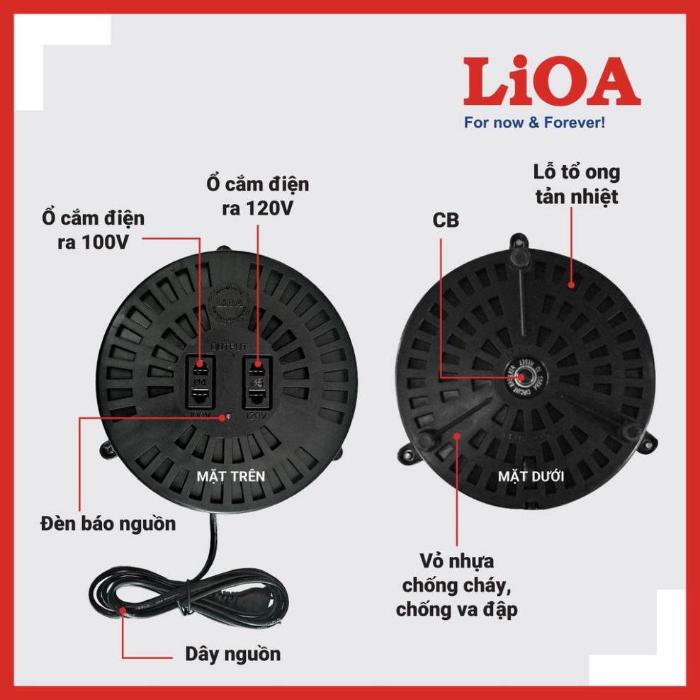 Biến áp 1000w 220v ra 110v, đổi nguồn