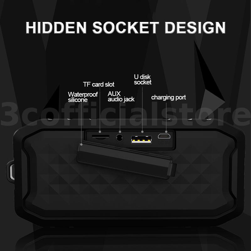Loa Bakeey M3 Kết Nối bluetooth 5.0 HiFi 3D Chống Thấm Nước