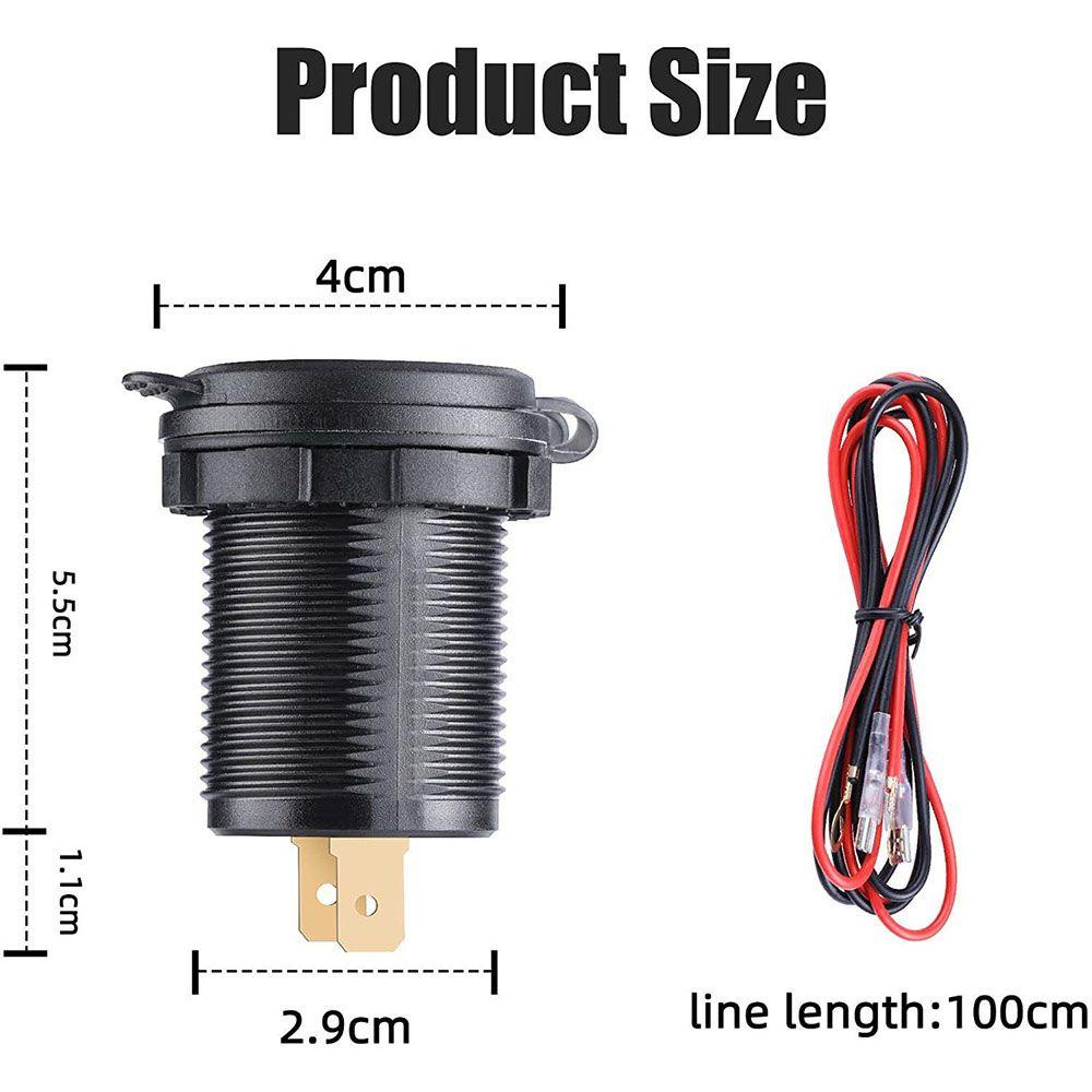 Tẩu Sạc PD + QC3.0 30W Cổng USB Type C Cho Xe Ô Tô