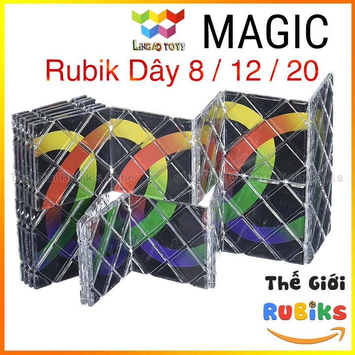 Rubik Dây Magic 8 / 12 / 20 Mảnh. Biến Thể Rubik Dây LingAo