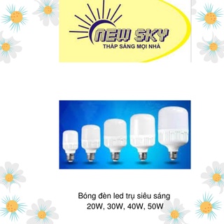 Bóng đèn led trụ siêu sáng  20W - 30W - 40W - 50W
