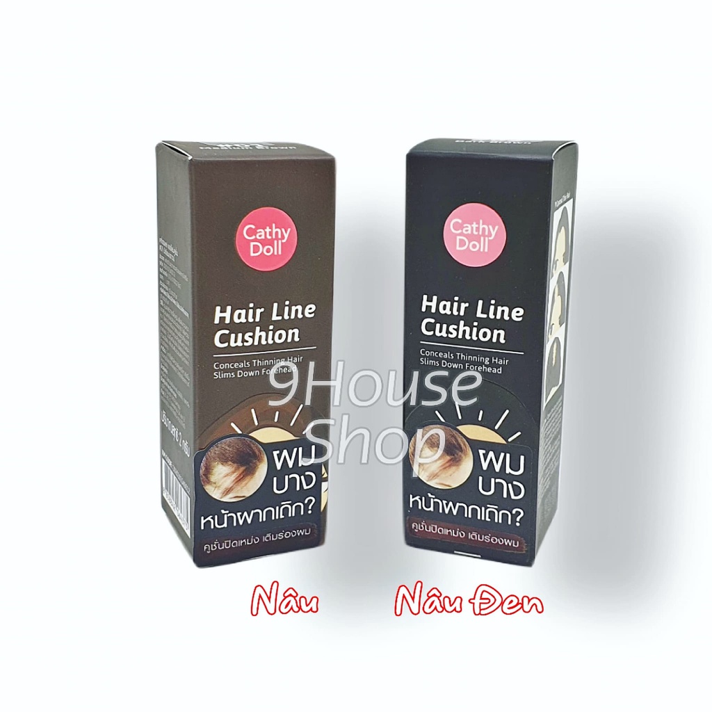 01 Phấn Che Khuyết Điểm Tóc Hair Line Cushion Cathy Doll (Bút Chấm Hói) Thái Lan 2gram