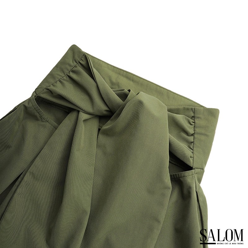 Chân váy cạp cao nơ lưng Rieki | BigBuy360 - bigbuy360.vn