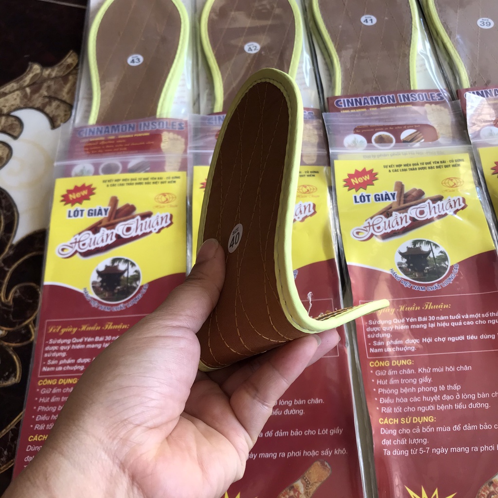 [1 Cặp] Lót Giày Hương Quế Cho Nam Và Nữ, Đế Độn Giày Êm Chân Mềm Mại Đủ Size