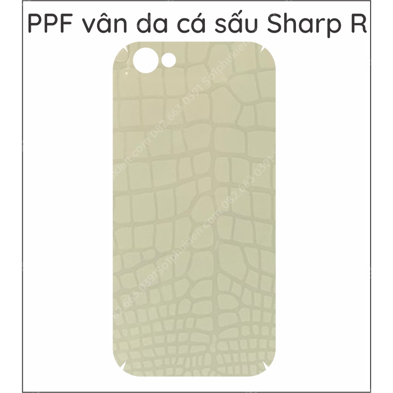 Dán PPF Sharp Aquos R SHV39 / SH03J / 605SH loại nhám, bóng dành cho màn hình, mặt lưng, full body lưng viền