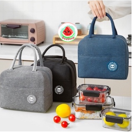Túi Đựng Hộp Cơm Giữ Nhiệt Có Khóa Kéo - Túi Giữ Nhiệt 3 Lớp Tiện Dụng DUASHOP.