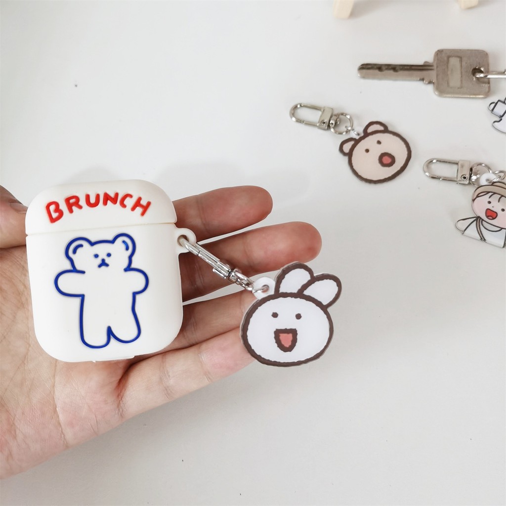 Móc Chìa Khoá Hoạt Hình Bằng Acrylic Có Kẹp Lò Xo Tiện Lợi MPK09