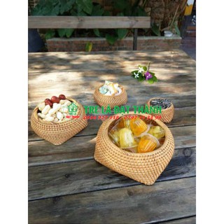 Hũ mây đựng bánh kẹo, kiểu dáng đẹp