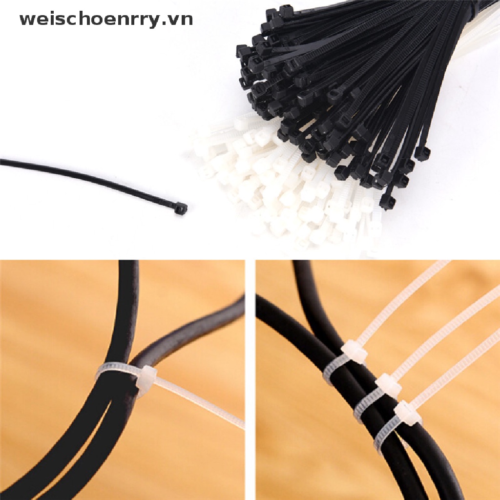 Set 100 Dây Rút nylon Buộc Dây Cáp Tiện Dụng