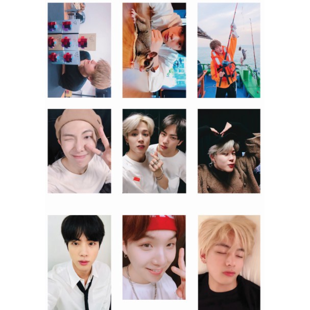 Lomo card 54 ảnh BTS update Twitter 9