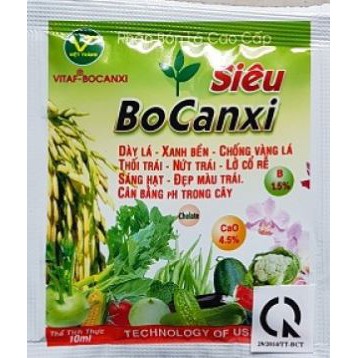 Siêu BoCanxi 10ml - Phân bón Bo Canxi giúp cứng cây dày lá