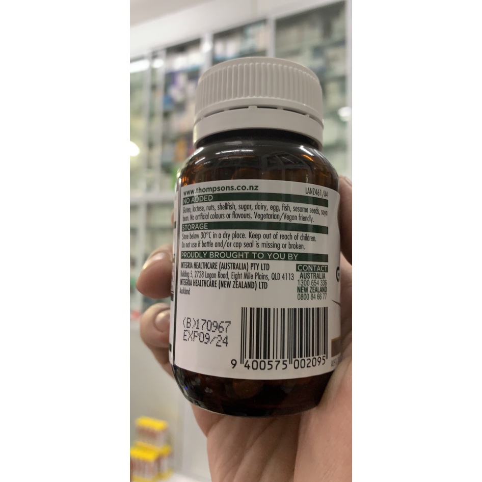 Bổ não tăng cường trí nhớ  Ginkgo Biloba 6000mg Thompson's