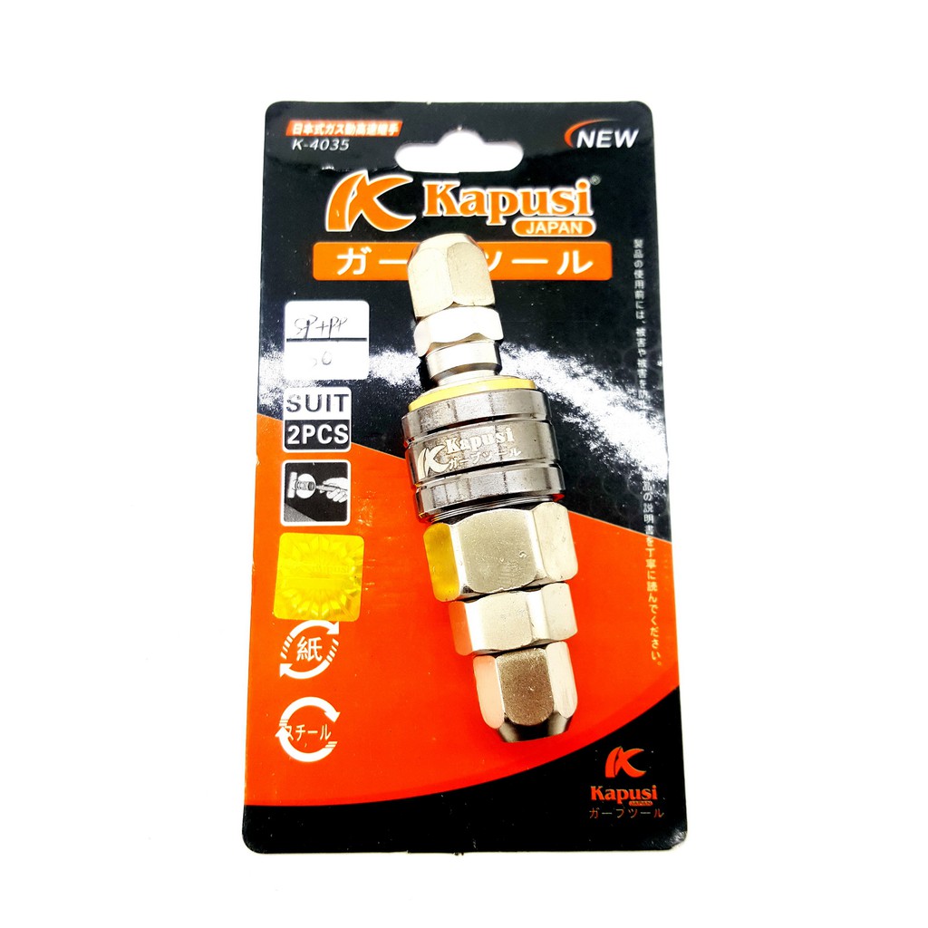 ĐẦU NỐI NHANH HƠI TỰ ĐỘNG KAPUSI ỐNG 5* 8MM