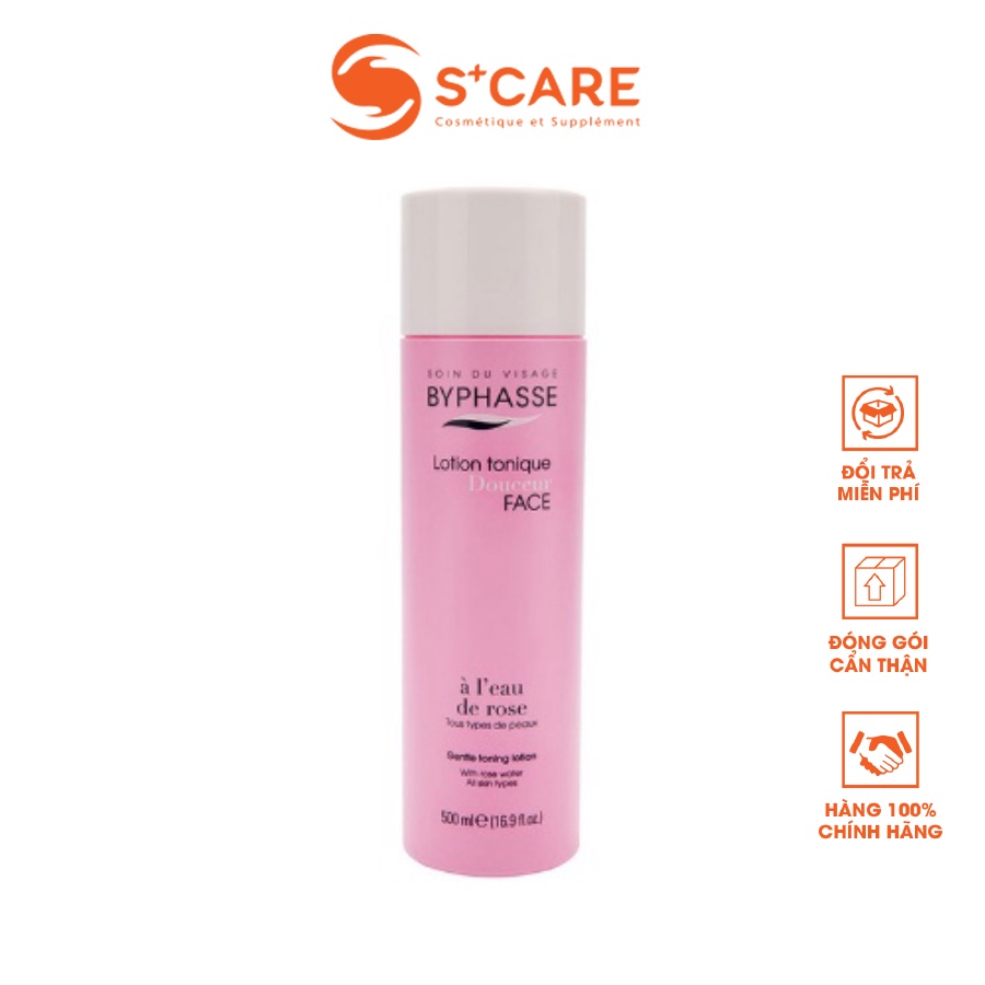 Nước Hoa Hồng ByPhasse Dành Cho Mọi Loại Da - Chiết Xuất Hoa Hồng Và Cúc La Mã Làm Mềm Dịu- S+CARE