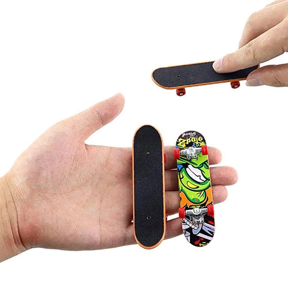 Ván Trượt Ngón Tay Có Giá Đỡ Hợp Kim In Hoạt Hình Dễ Thương Cho Bé