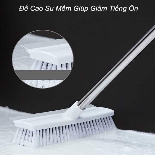 Chổi Cọ Sàn Nhà Tắm Thông Minh Thiết Kế Đầu Gạt Nước Đầu Chổi Xoay 120 Độ, Chổi Chà Nhà Vệ Sinh Cọ Kính Siêu Sạch
